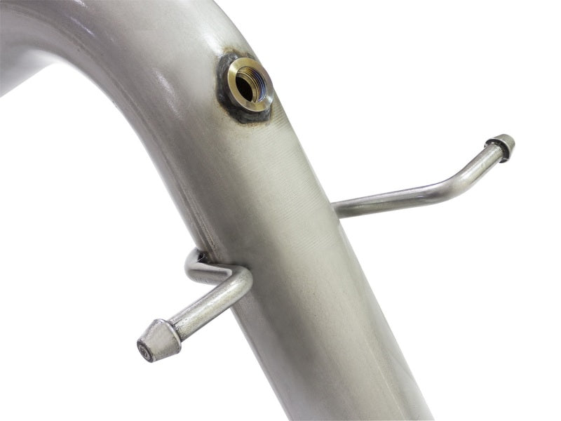 aFe LARGE BORE HD 3.5in DPF-Back Alum Exhaust w/Black Tip - 49-04064-B