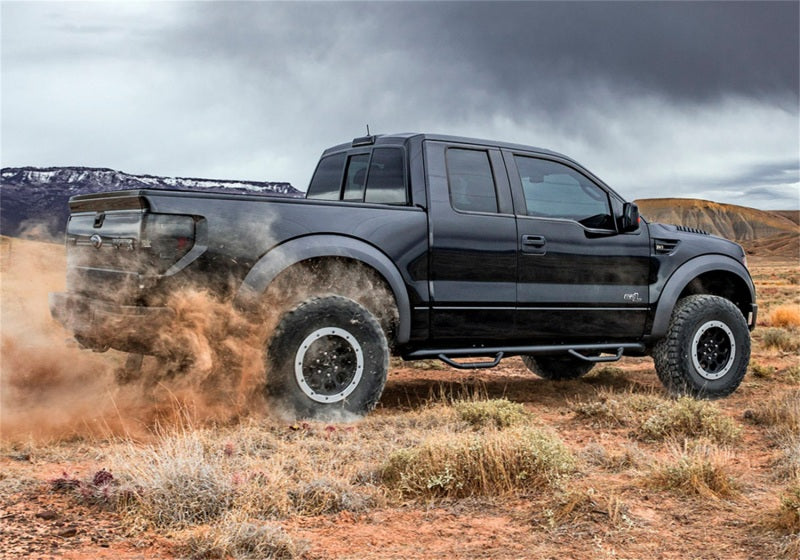 N-Fab Nerf Step 15-17 Ford F-150 SuperCrew - Tex. Black - F1585CC-TX