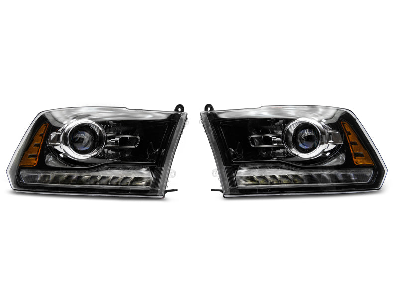 Raxiom 09-18 Dodge RAM 1500 LED Halo Headlights w/Switchback Turn - R111518