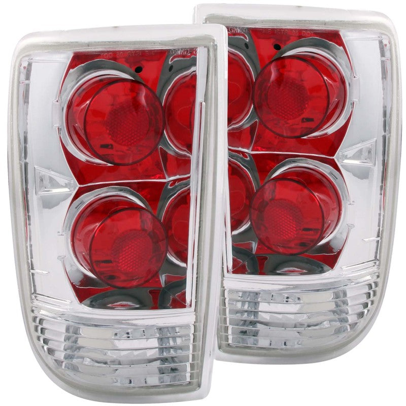 ANZO 1995-2005 Chevrolet Blazer Taillights Chrome - 211004