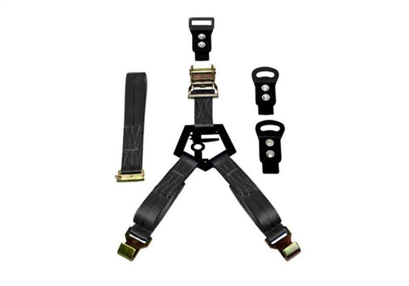 N-Fab Bed Mounted Rapid Tire Strap Universal - Gloss Black - BM1TSBK