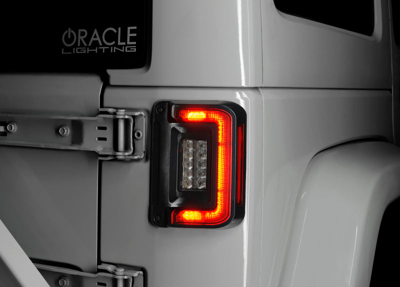 Oracle 07-17 Jeep Wrangler JK Flush Mount LED Tail Lights - 5891-504-T