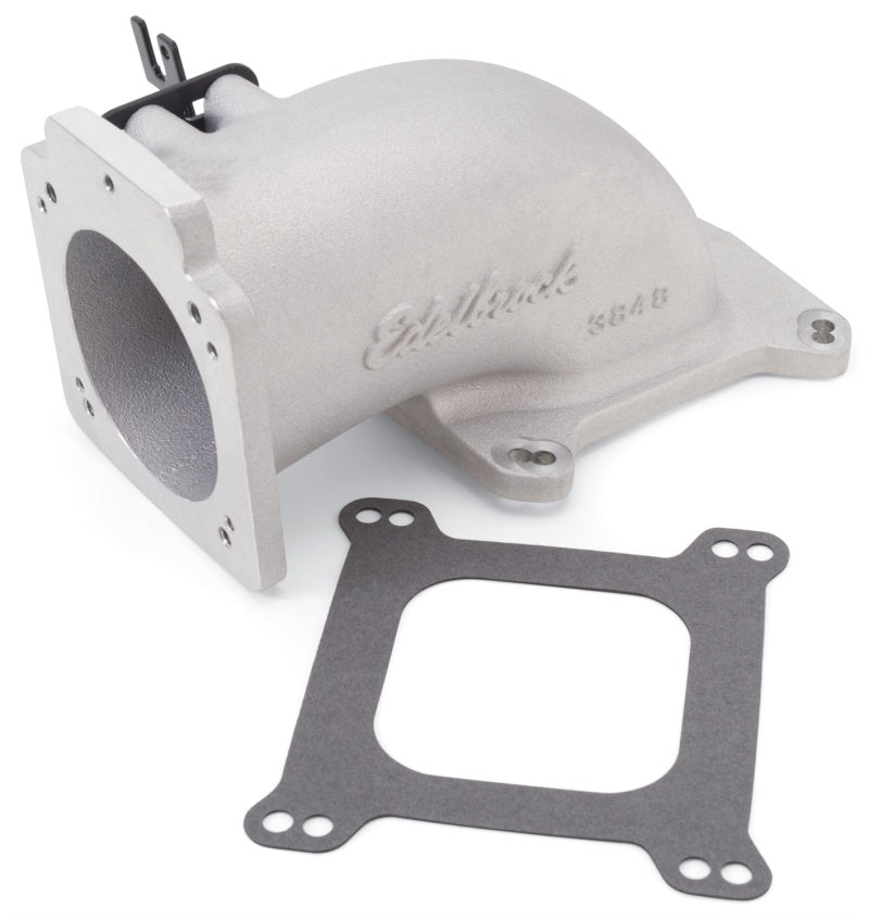 Edelbrock Low Profile Intake Elbow 90mm Throttle Body to Square-Bore - 3848