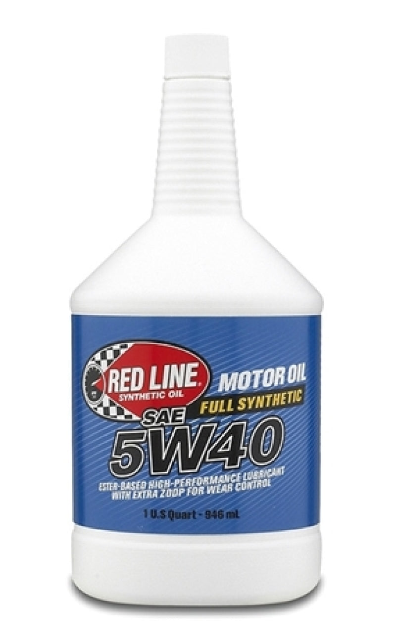 Red Line 5W40 Motor Oil - Quart - 15404 - 12/pkg
