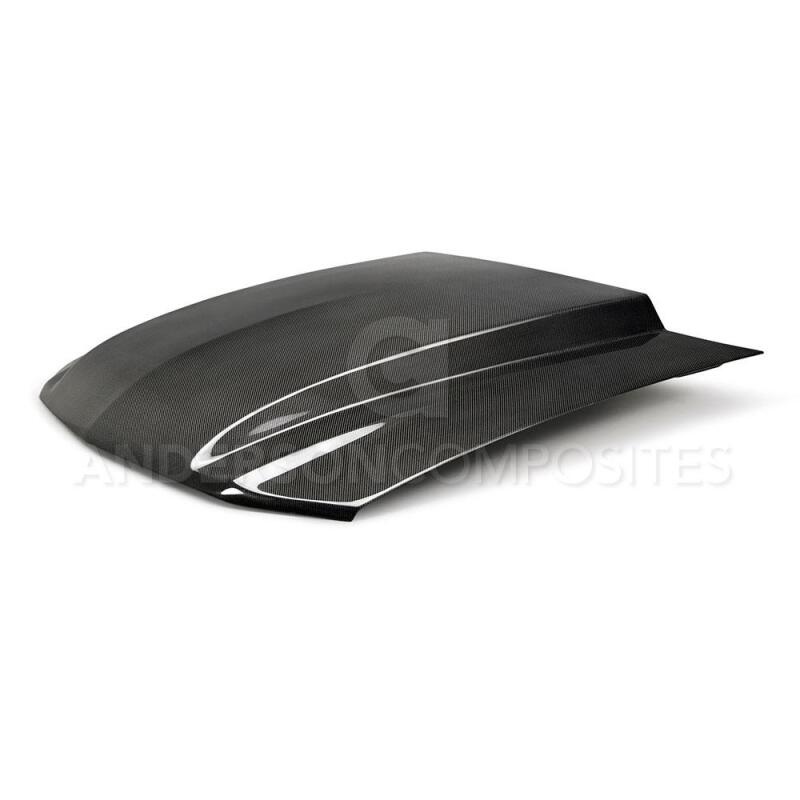 Anderson Composites 10-12 Ford Mustang Type-CJ 3in Carbon Fiber Cowl - AC-HD10FDMU-CJ