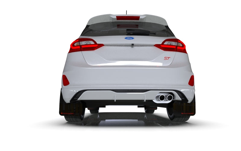 Rally Armor 18-23 Ford Fiesta ST MK8 Black UR Mud - MF60-UR-BLK/WH