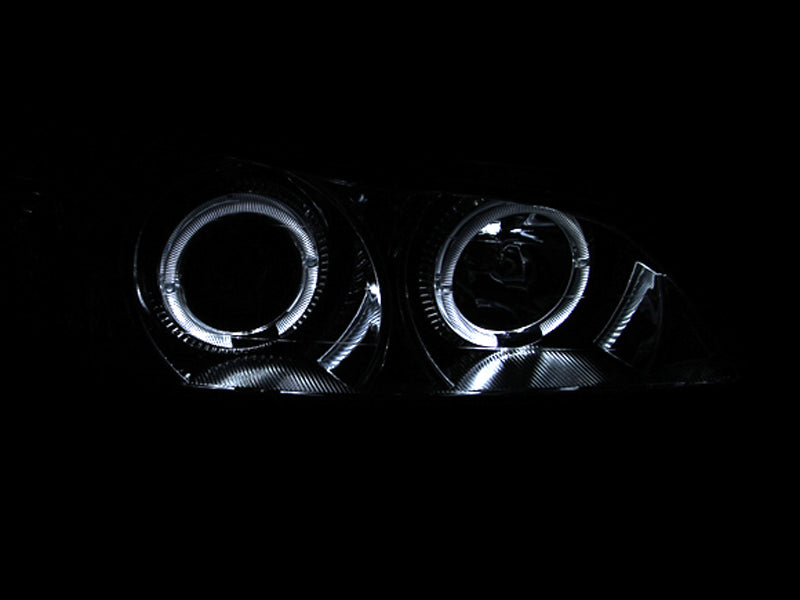 ANZO 2000-2004 Infiniti I30 Projector Headlights w/ Halo Chrome - 121078