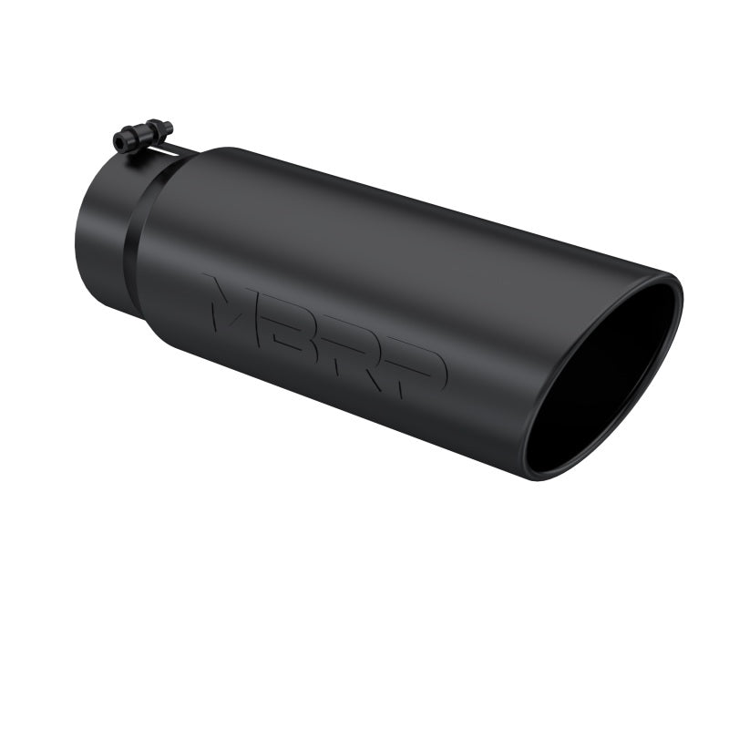 MBRP Universal Tip 6in OD Angled Rolled End 5in Inlet - T5125BLK