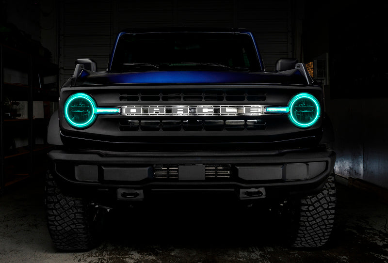 Oracle 21-22 Ford Bronco Headlight Halo Kit w/DRL Bar - - 1471-330