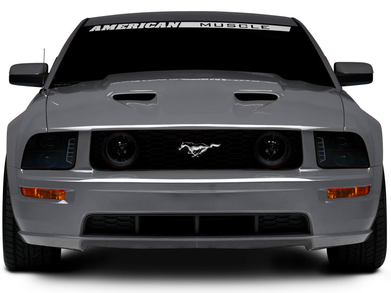 Raxiom 05-09 Ford Mustang w/ Halogen LED Halo Prjctr Headlights-Blk - 49128