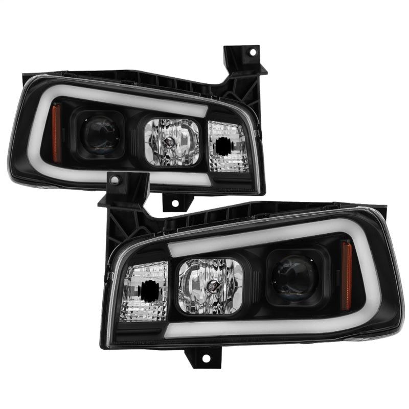 Spyder Dodge Charger 06-10 Projector Headlights - LED Light Bar - 5085245