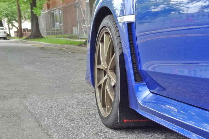 Rally Armor 15-21 Subaru WRX/STI Black UR Mud Flap w/Red - MF32-UR-BLK/RD