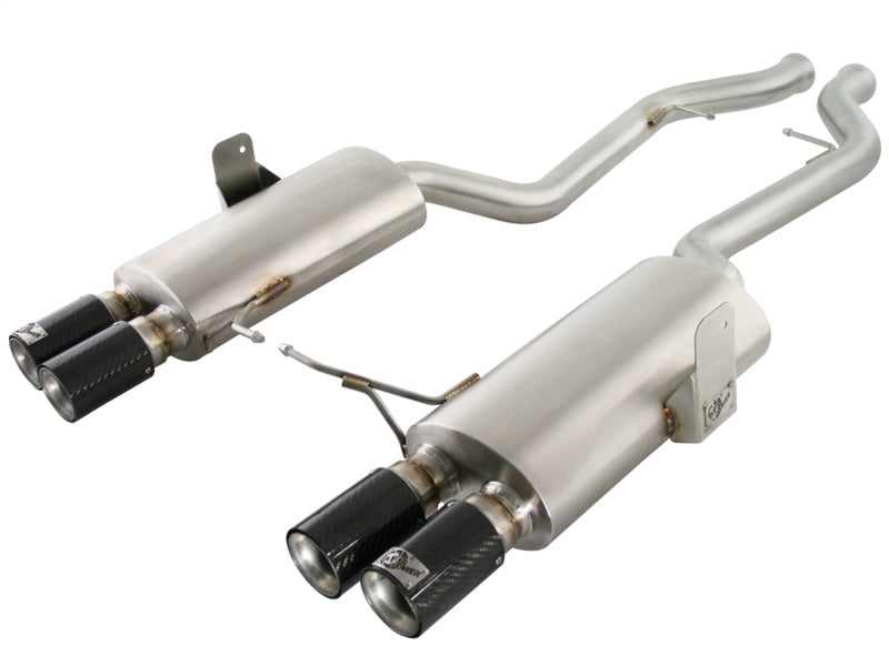 aFe MACHForce XP Exhaust Cat-Back 2.5in Dia Carbon Fiber Tips - 49-36312-C