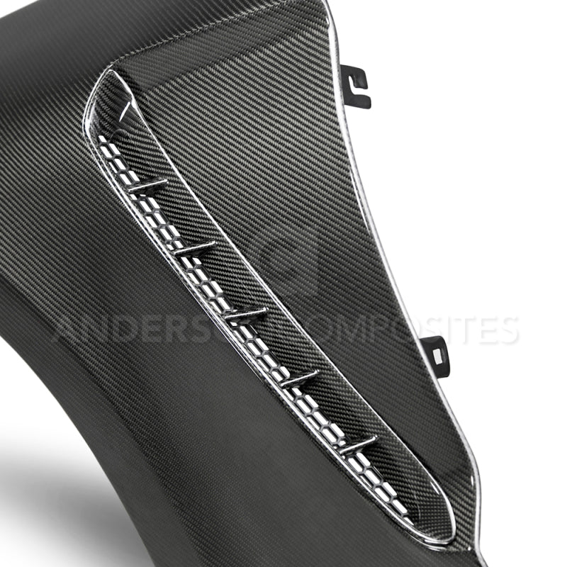 Anderson Composites 2018 Ford Mustang GT350 Style Carbon Fiber Fenders - AC-FF18FDMU-GR