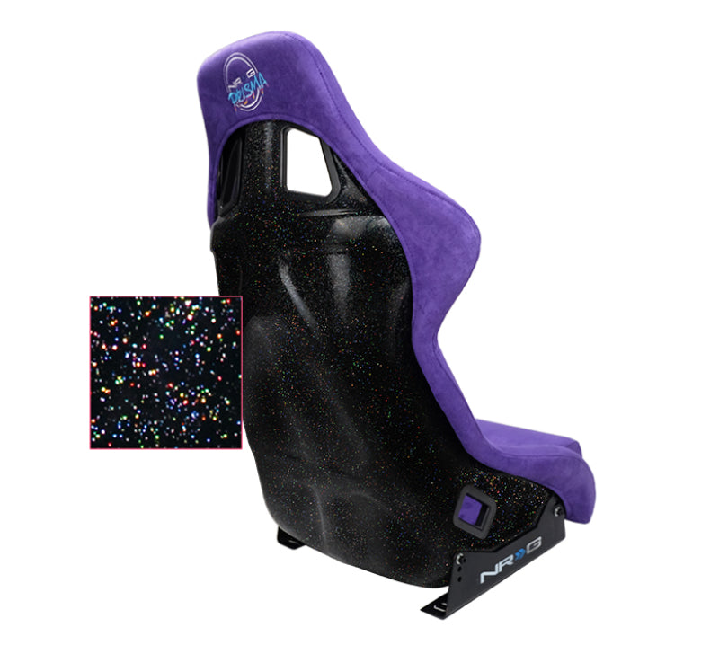 NRG FRP Bucket Seat PRISMA Edition W/ pearlized Back Purple - FRP-302PP-PRISMA