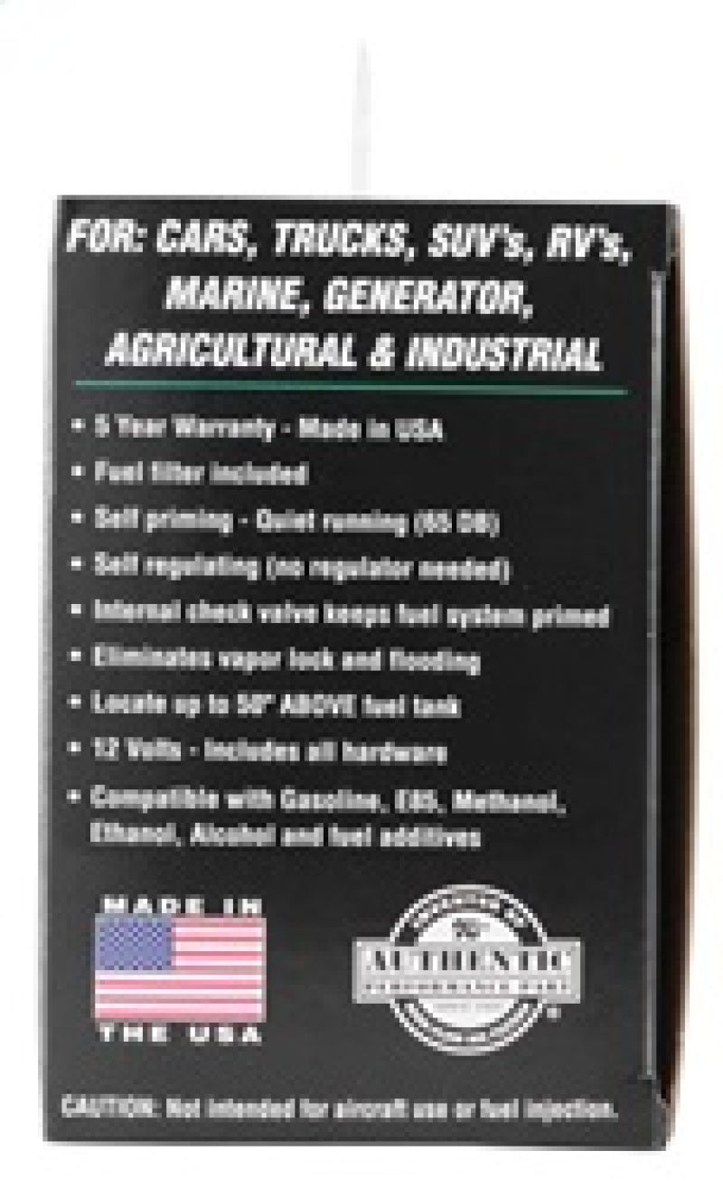 K&N Performance Electric Fuel Pump 9-11.5 PSI Diesel - 81-0403