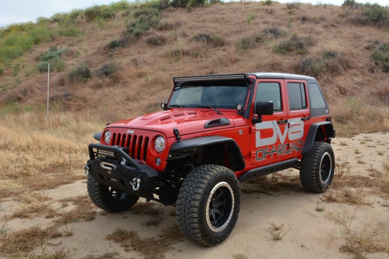 DV8 Offroad 07-18 Jeep Wrangler JK Metal Heat Dispersion Hood - HDMB07-02