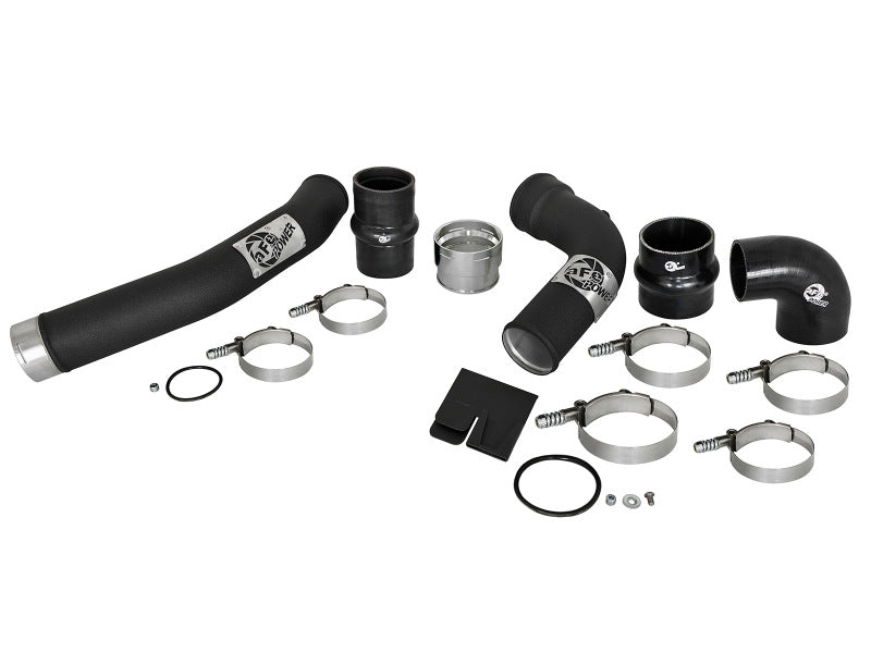 aFe Bladerunner 3in Hot and Cold Side Black Intercooler Tubes - 46-20314-B