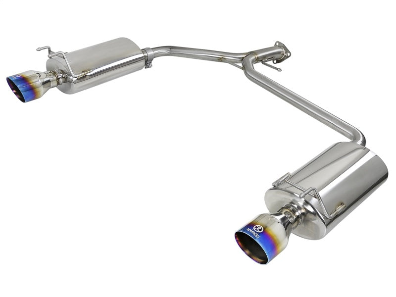 aFe Takeda 2.25-1.75in 304 SS Axle-Back Exh w/Blue Flame Tips - 49-36604-L