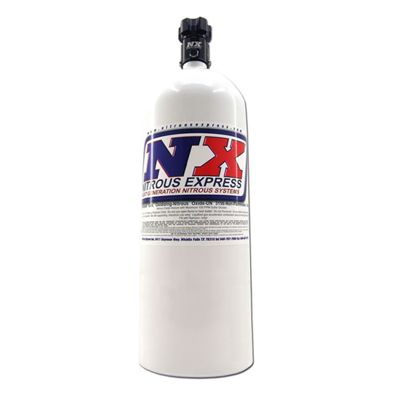 Nitrous Express 15lb Bottle w/Lightning 500 Valve (6.89 Dia x - 11150