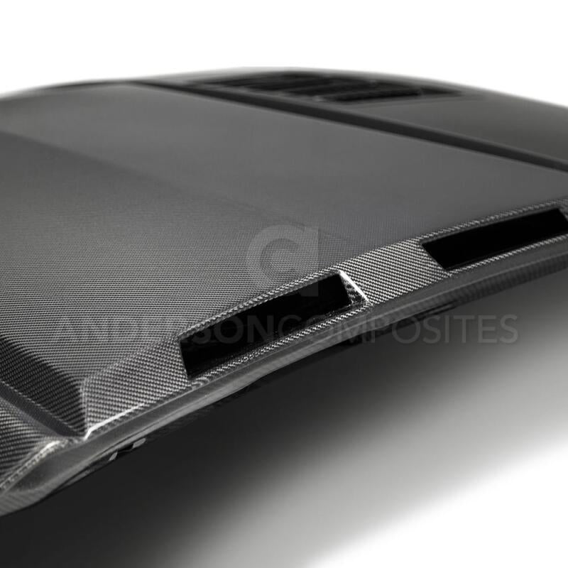 Anderson Composites 2018-2019 Ford Mustang Ram Air Double Sided Carbon - AC-HD18FDMU-AB-DS