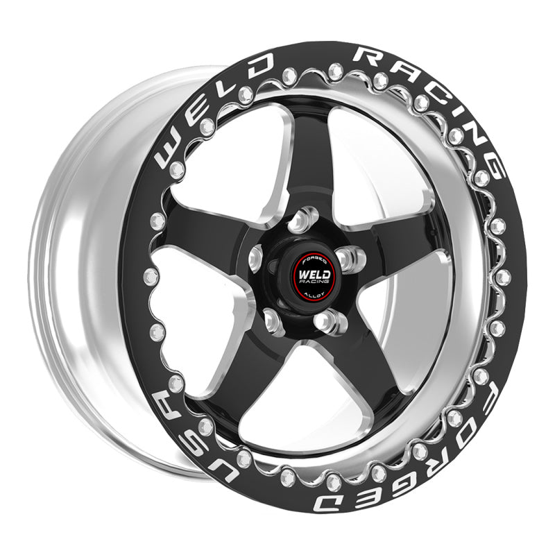 Weld S71 15x9.33 / 5x4.5 BP / 6.5in. BS Black - 71MB509A65F