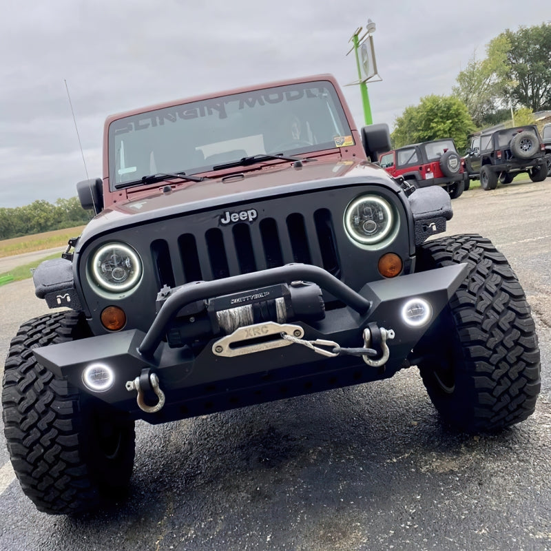 Oracle 07-18 Jeep Wrangler JK Switchback LED Halo Headlights - - 5769-123
