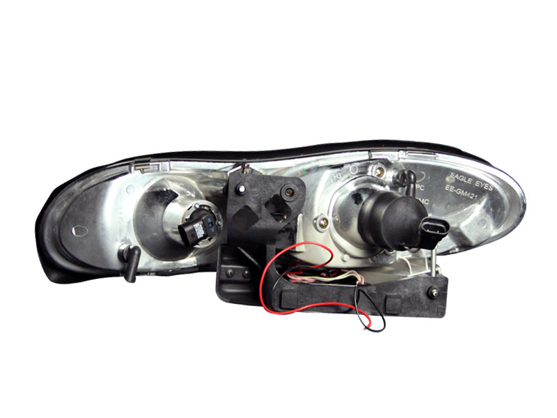 ANZO 1998-2002 Chevrolet Camaro Projector Headlights w/ Halo Chrome - 121159
