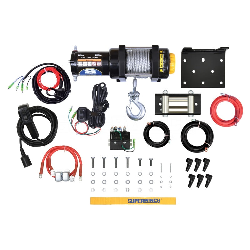 Superwinch 4000 LBS 12V DC 3/16in x 50ft Steel Rope - 1140220