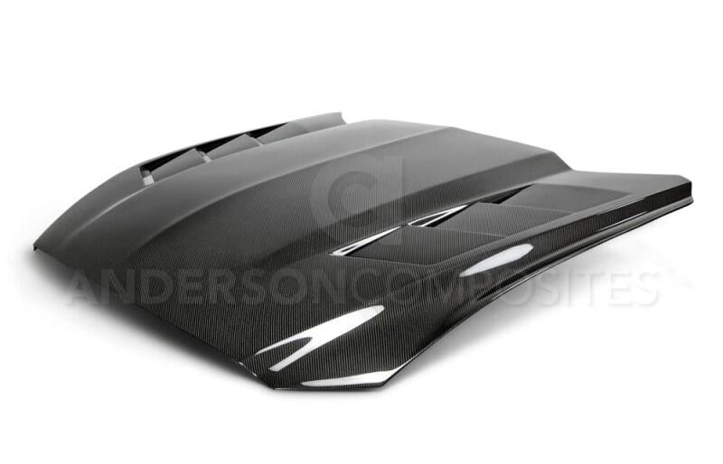 Anderson Composites 15-17 Ford Mustang (Excl. GT350/GT350R) Heat Extractor Double - AC-HD15FDMU-SA-DS
