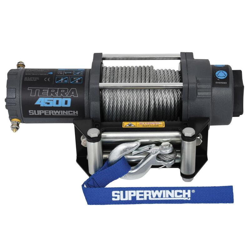Superwinch 4500 LBS 12V DC 15/64in x 50ft Steel Rope - 1145260