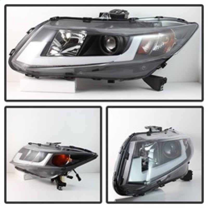 Spyder 12-14 Honda Civic (Excl. 2014 Coupe) Projector Headlights Lgtbr - 5076519