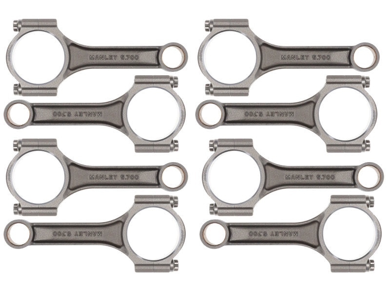 Manley SB Chevy Sportsmaster Steel Connecting Rods I-Beam 5.7in Length - 14101-1