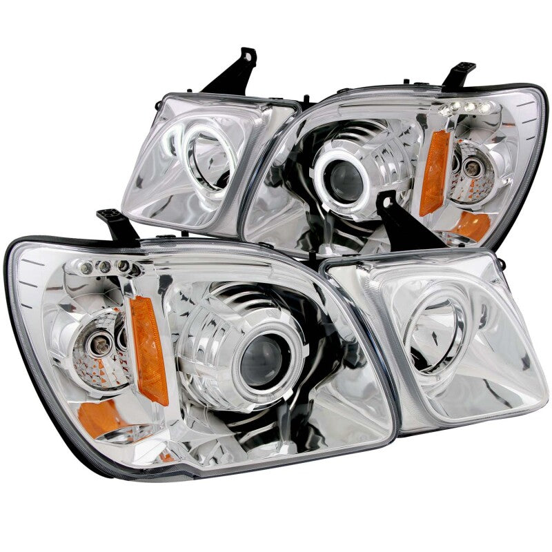 ANZO 1998-2007 Lexus Lx470 Projector Headlights w/ Halo Chrome (CCFL) - 111169