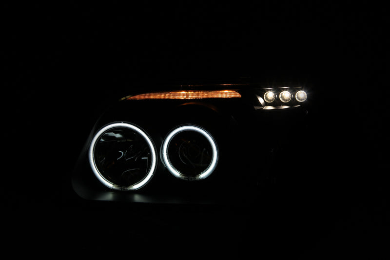 ANZO 1995-2001 Ford Explorer Projector Headlights w/ Halo Black 1 - 111132