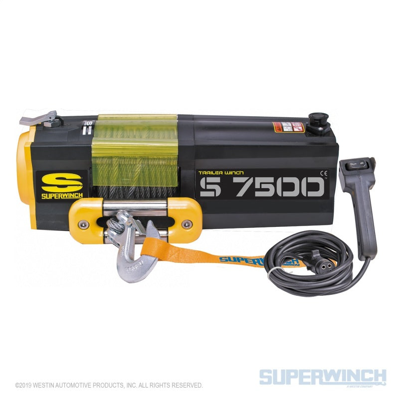 Superwinch 7500 LBS 12V DC 5/16in x 54ft Steel Rope - 1475200