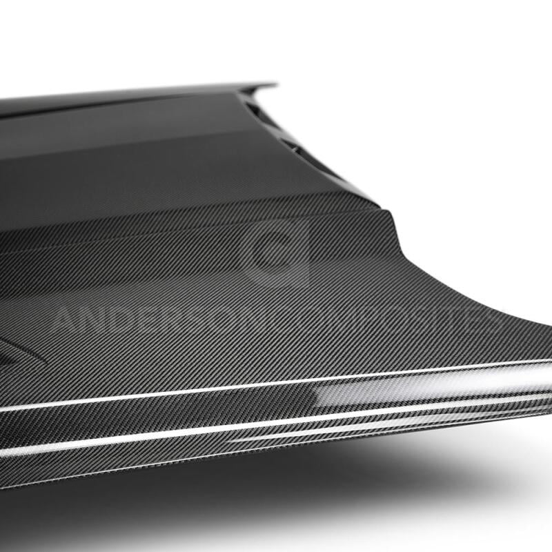 Anderson Composites 2018-2019 Ford Mustang Ram Air Double Sided Carbon - AC-HD18FDMU-AB-DS
