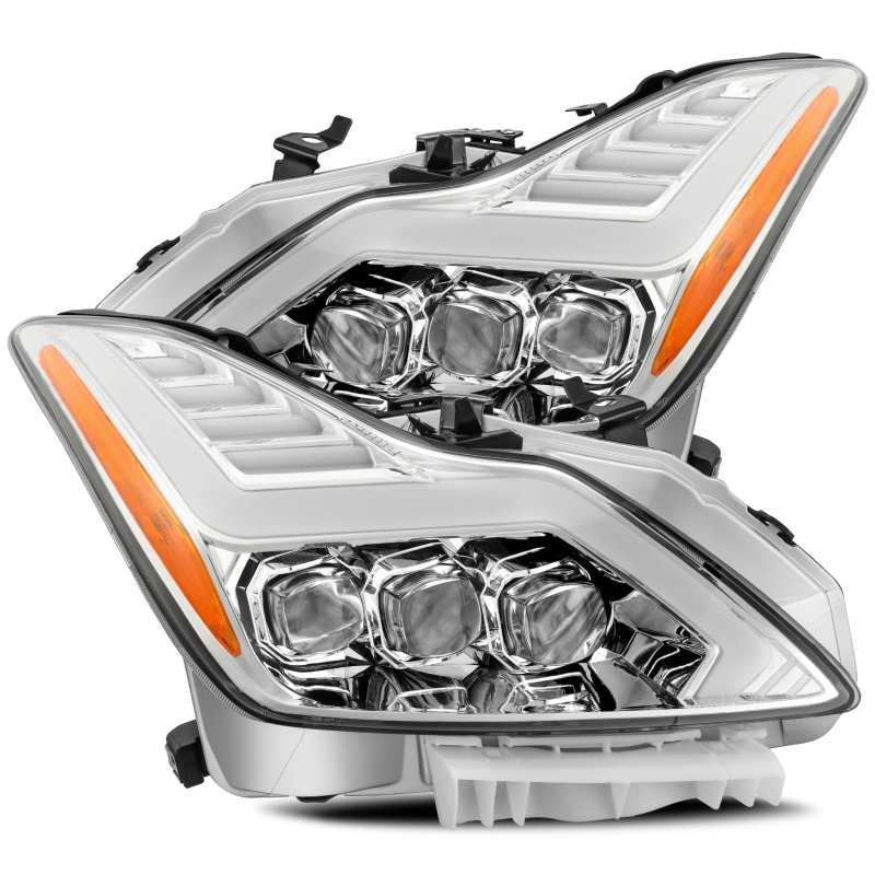 AlphaRex 08-13 Infiniti G37 NOVA LED Proj Headlights Chrome w/ - 881984