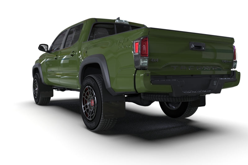 Rally Armor 16-23 Toyota Tacoma Gen 3 Black Mud Flap - MF94-BLK-GRY