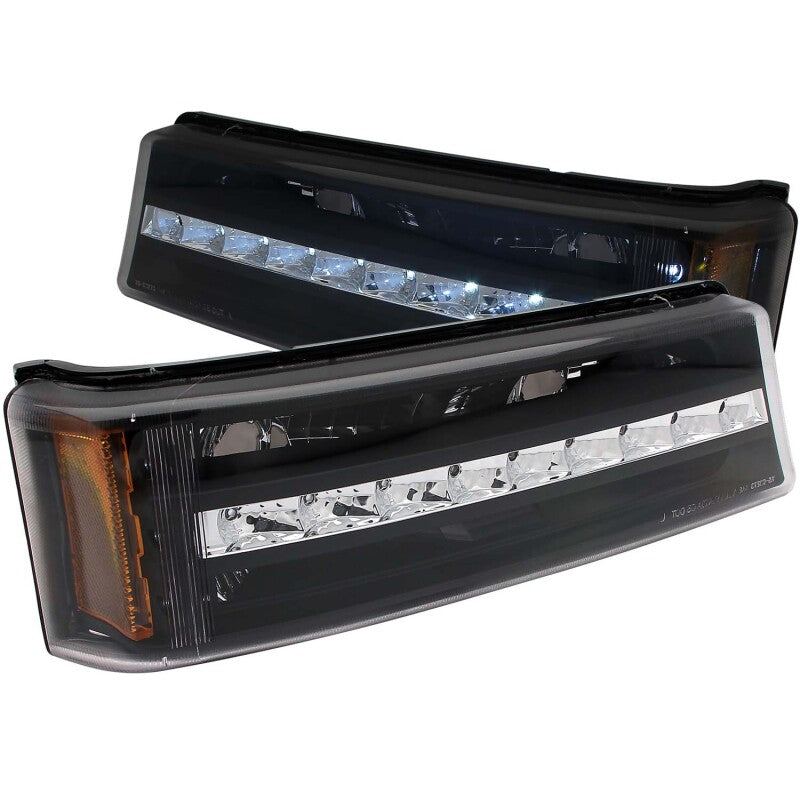 ANZO 2003-2006 Chevrolet Silverado 1500 LED Parking Lights Black w/ - 511067