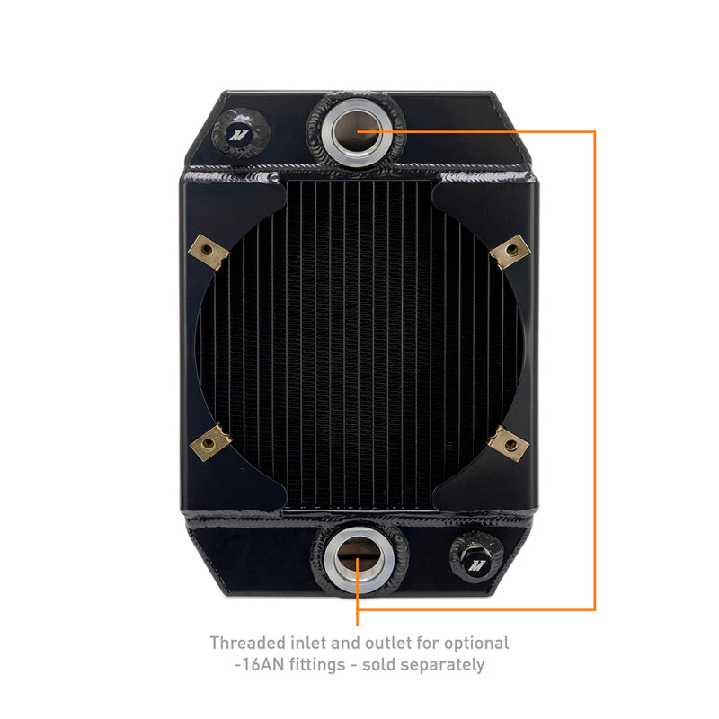 Mishimoto Universal Drag Race Performance Aluminum Radiator - Black - MMRAD-UNI-DRGBK