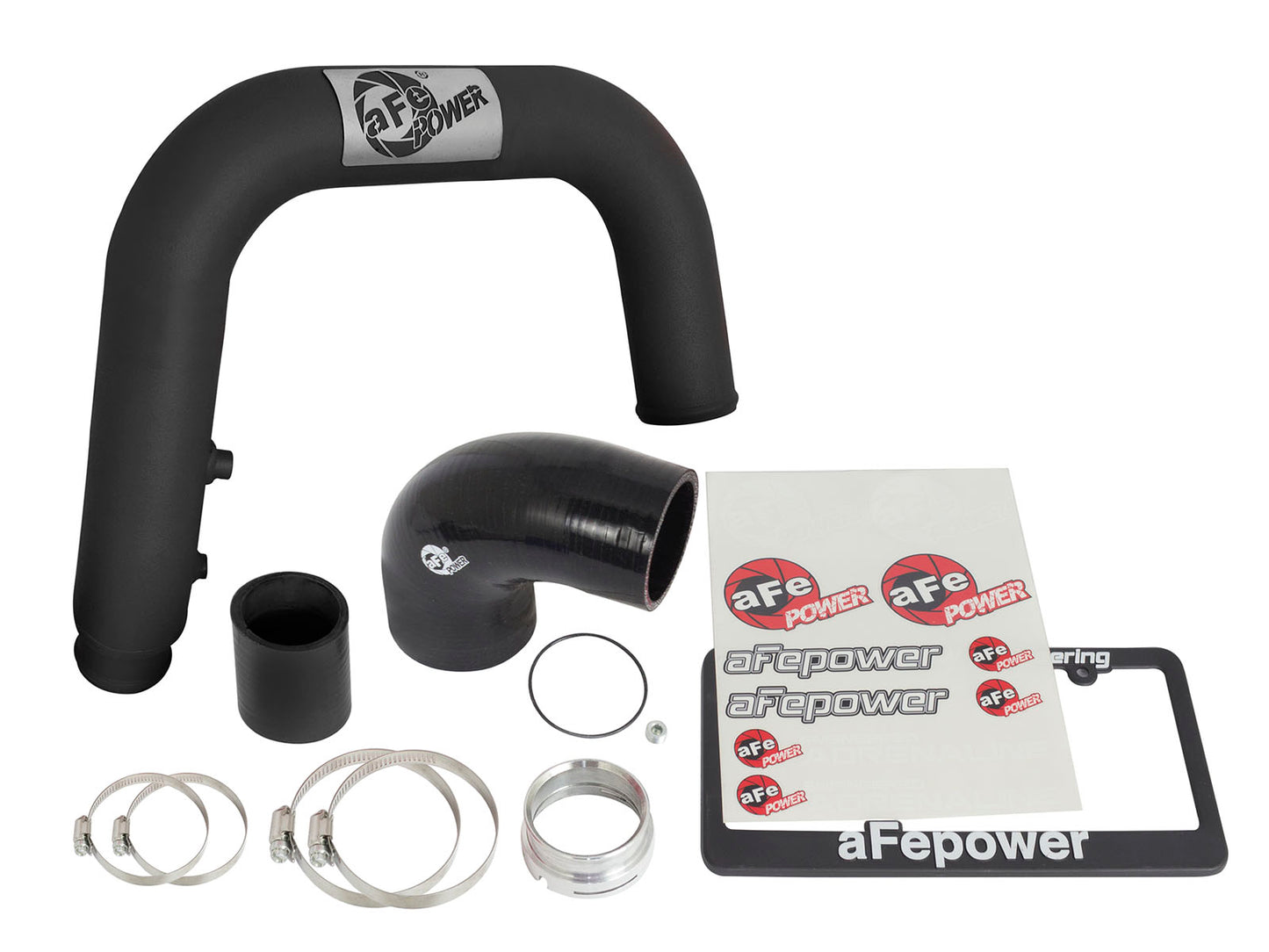 aFe BladeRunner 2.5in Black IC Tube Hot Side w/ Coupling - 46-20268-B