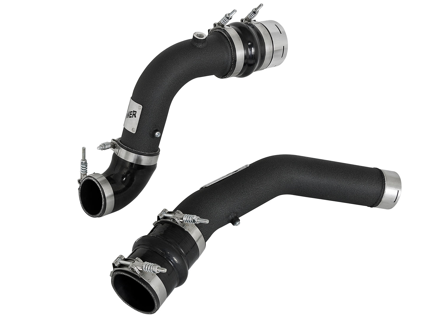 aFe Bladerunner 3in Hot and Cold Side Black Intercooler Tubes - 46-20314-B