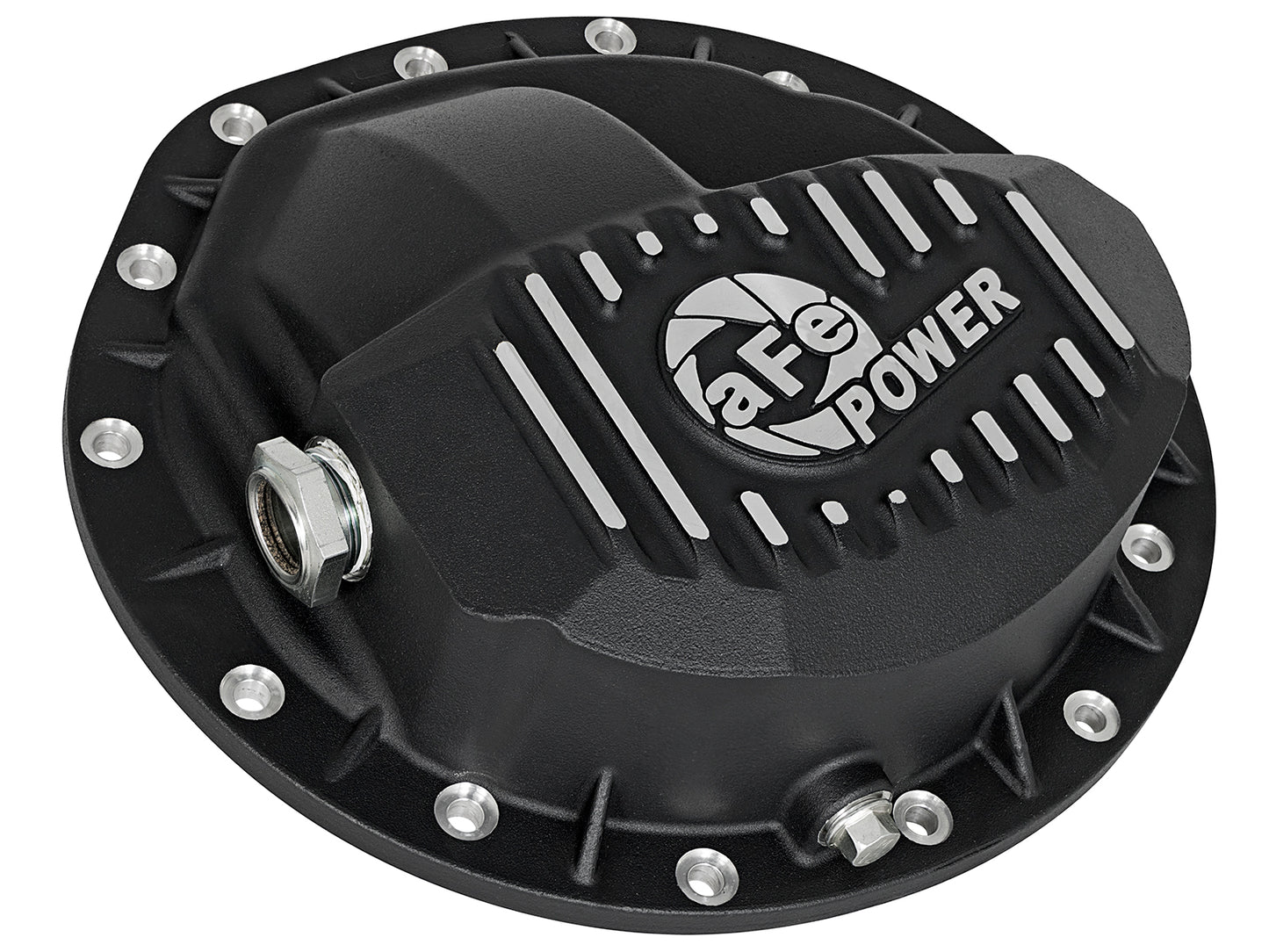 aFe Power Cover Diff Front Machined w/ 75W-90 Gear Oil - 46-70042-WL