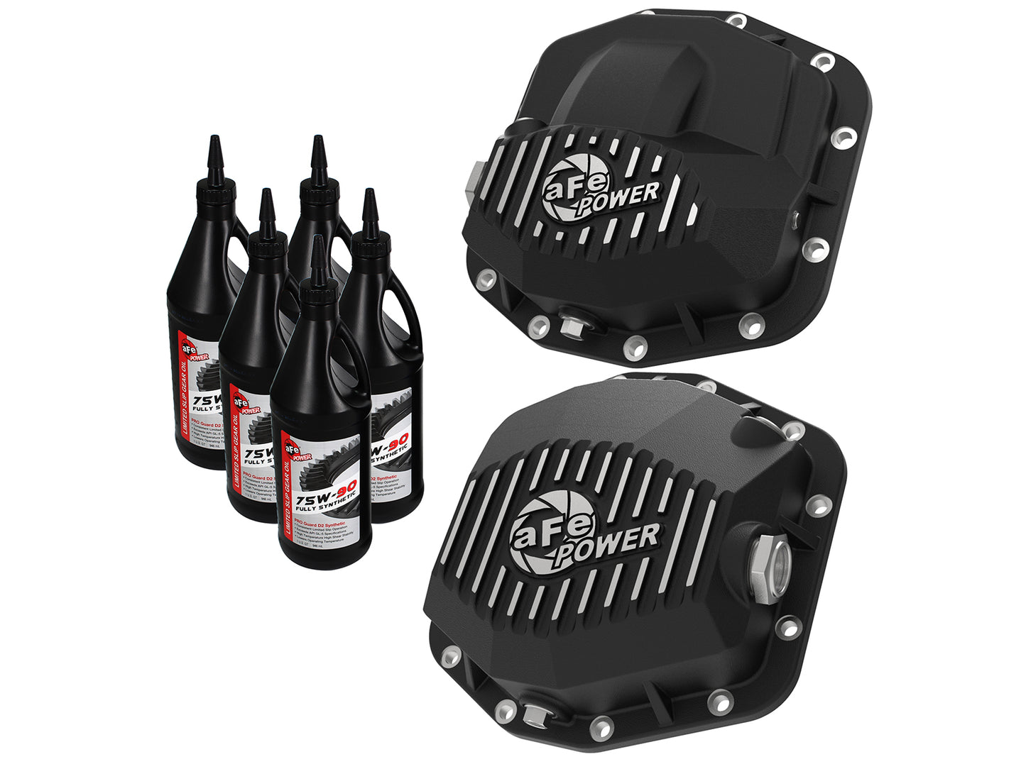 aFe Pro Series Front and Rear Diff Cover Kit w/ - 46-7100AB