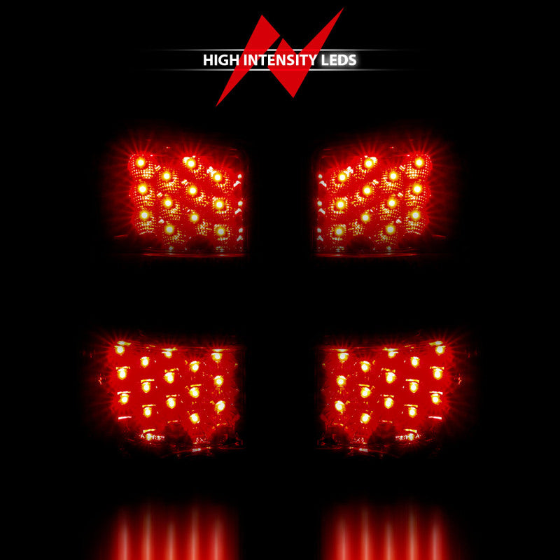 ANZO 2000-2006 Chevrolet Suburban LED Taillights Red/Clear - 311001