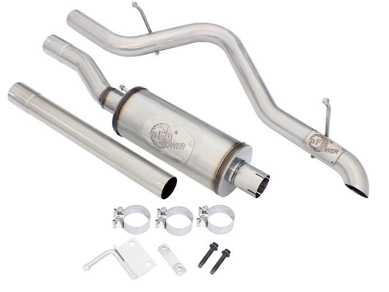 aFe MACHForce XP 2.5in SS-409 Cat-Back Exhaust 07-16 Jeep Wrangler - 49-48055