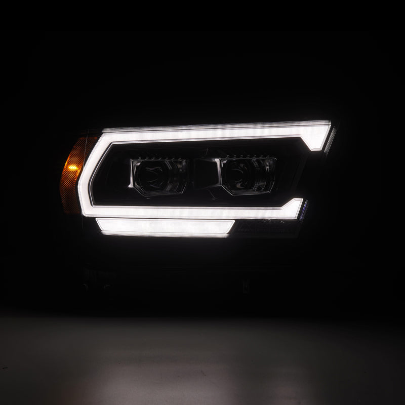 AlphaRex 19-22 Dodge Ram 1500 LUXX LED Proj Headlights Black - 880576