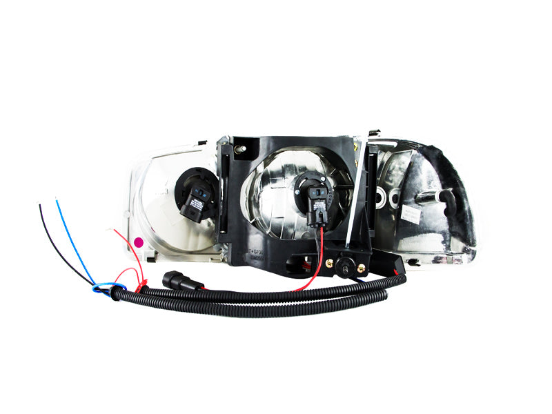 ANZO 1999-2006 Gmc Sierra 1500 Crystal Headlights w/ Halo and - 111208