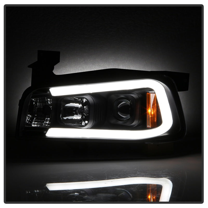 Spyder Dodge Charger 06-10 Projector Headlights - LED Light Bar - 5085245